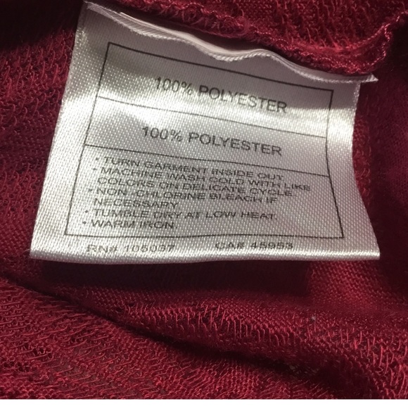 Ariat Jacquard Long Sleeve Top Lush Berry Size XL - Picture 6 of 7